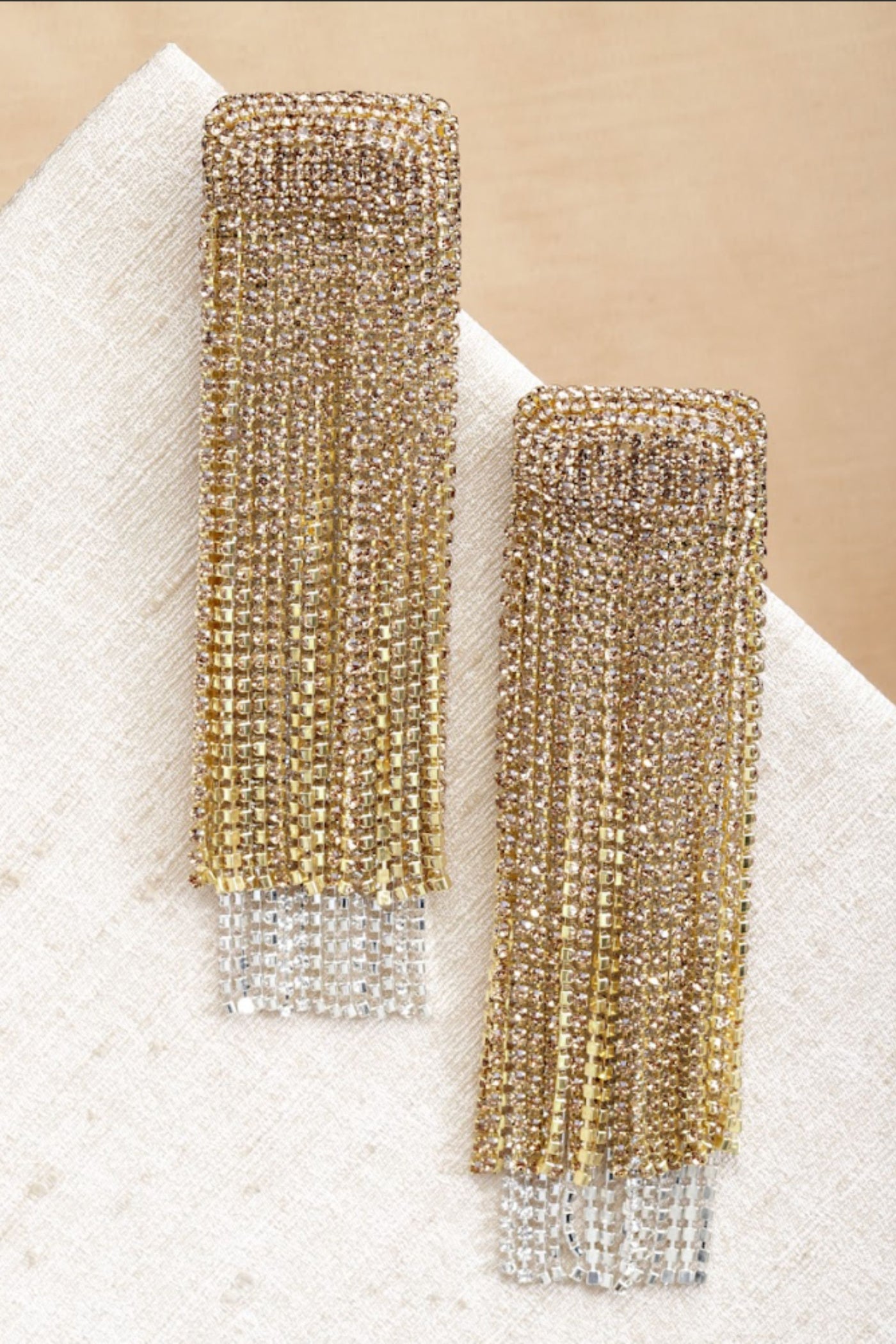 Bijoux by Priya Chandna Waterfall Danglers Gold jewellery indian designer wear online shopping melange singapore