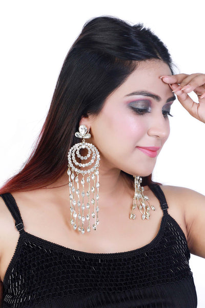 bijoux by priya chandna Waterfall Jhumkis earrings fashion jewellery online shopping melange singapore indian designer wear