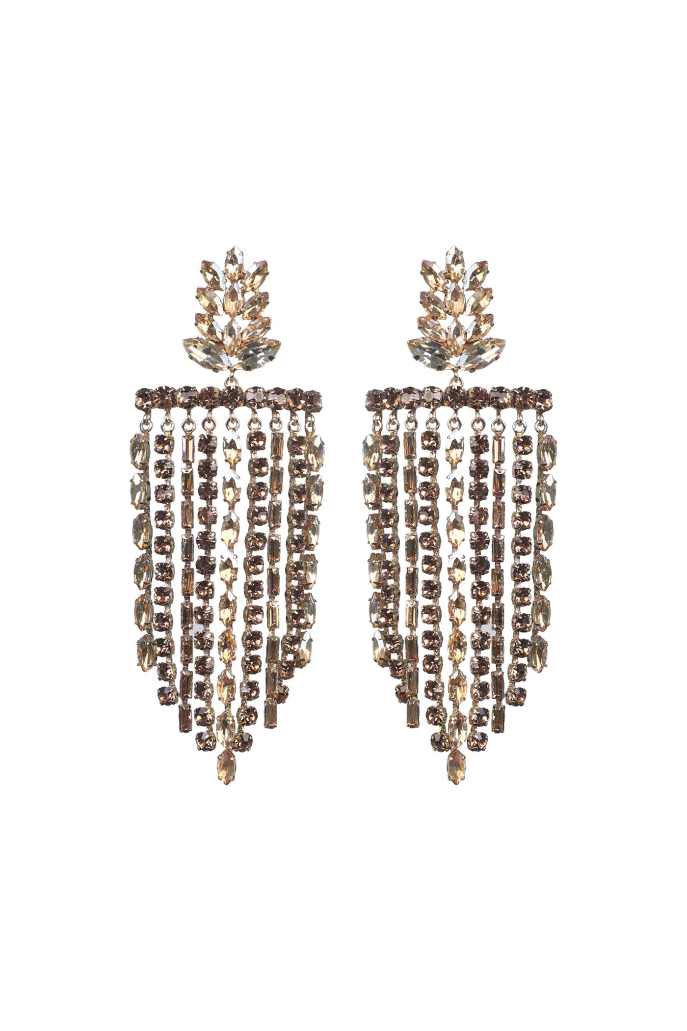 Bijoux by Priya Chandna Waterfall Earrings black gold fashion jewellery online shopping melange singapore indian designer wear