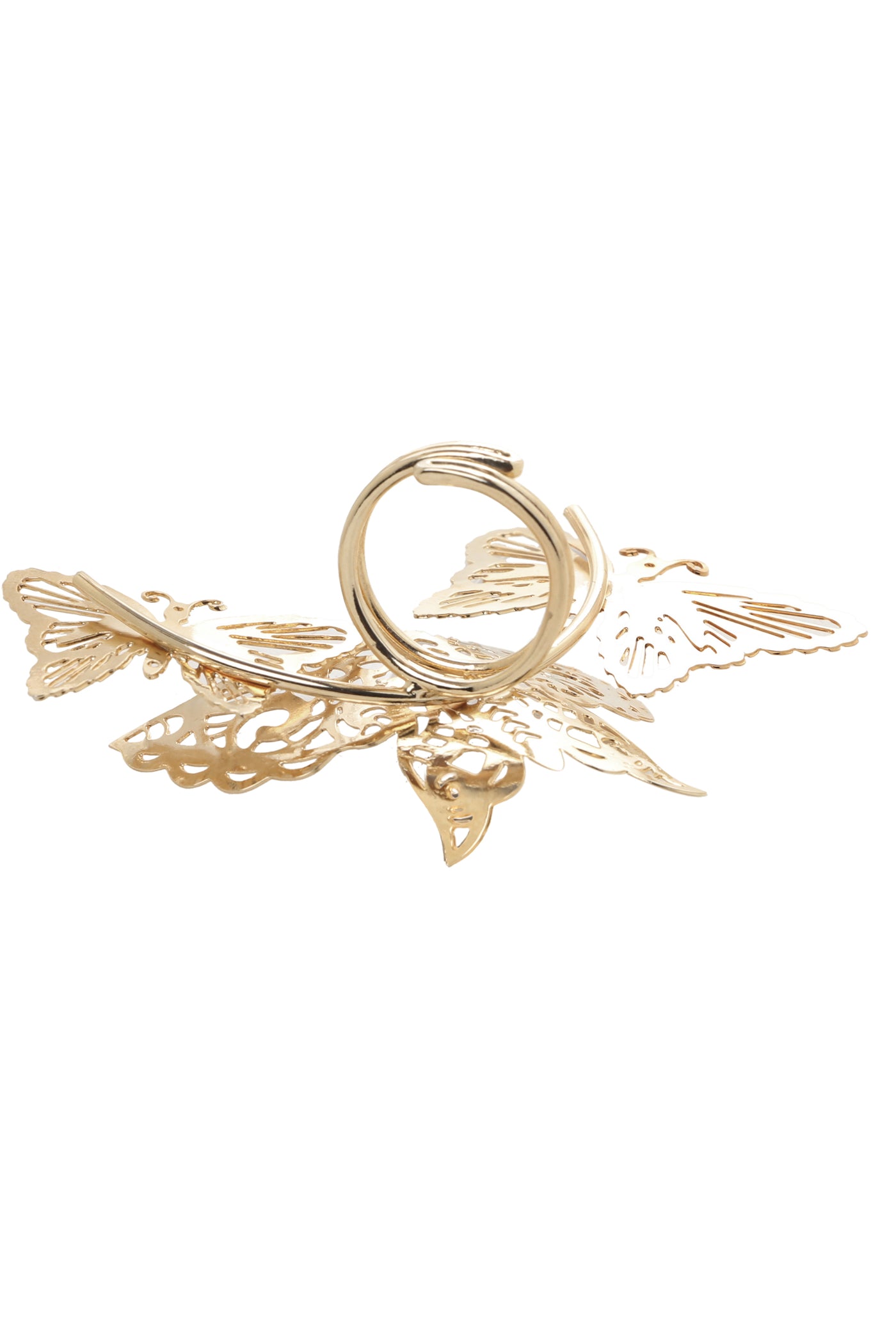 Ruhhette Butterfly Fingers Ring gold fashion jewellery online shopping melange singapore indian designer wear