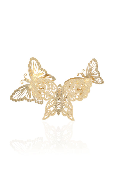 Ruhhette Butterfly Fingers Ring gold fashion jewellery online shopping melange singapore indian designer wear