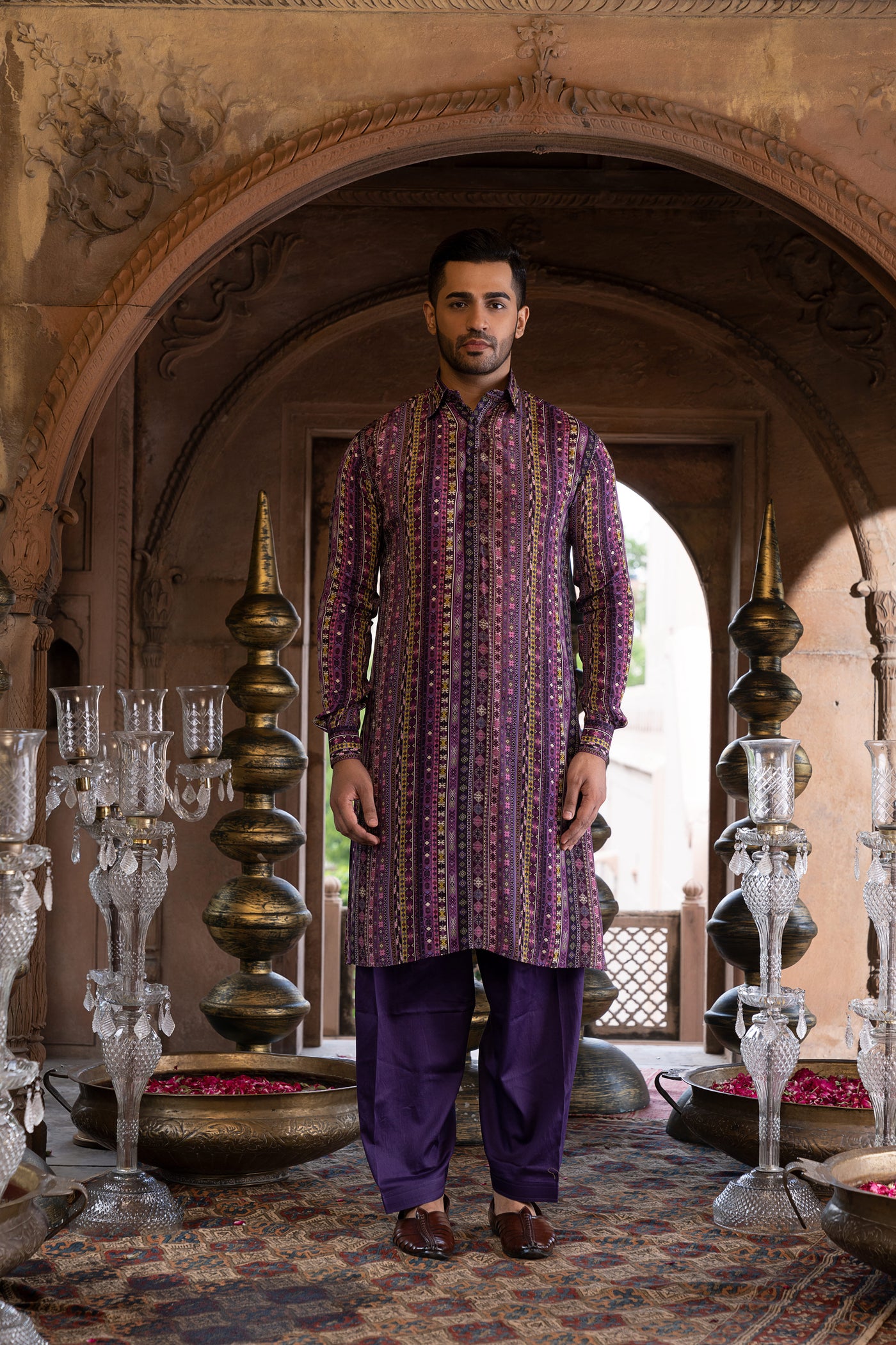 Chavvi Aggarwa Purple Kurta Set Online Shopping Melange Singapore Indian Designer Wear