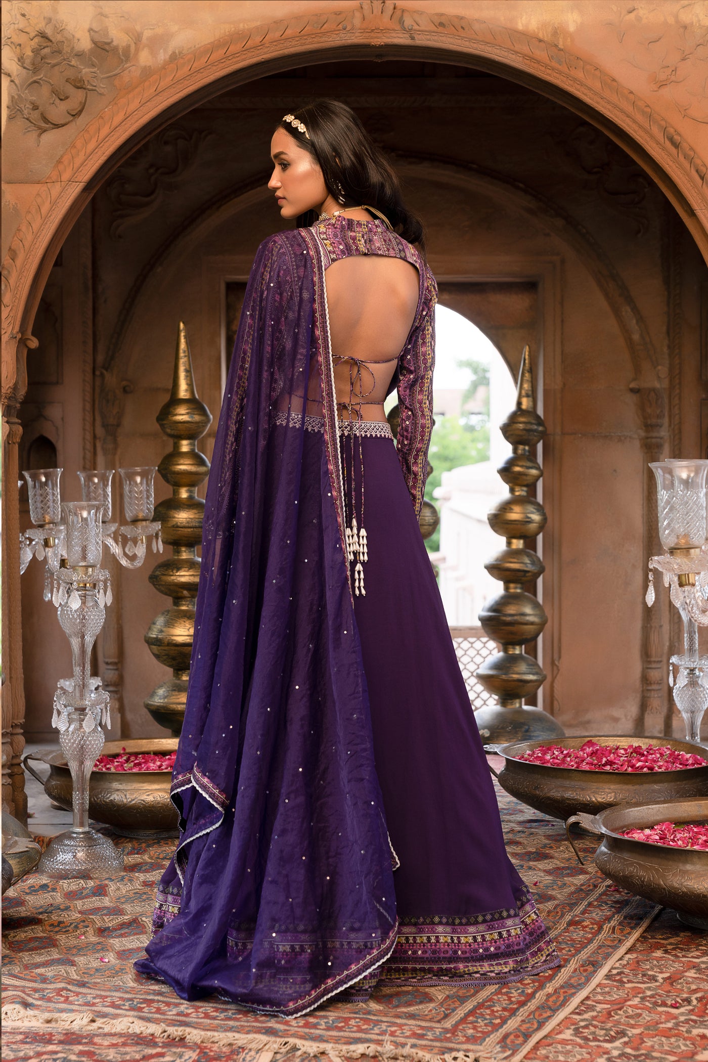 Chavvi Aggarwa Purple Lehenga Set Online Shopping Melange Singapore Indian Designer Wear