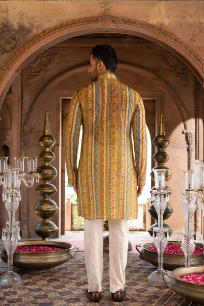 Chavvi Aggarwa Yellow Printed Kurta Set Online Shopping Melange Singapore Indian Designer Wear