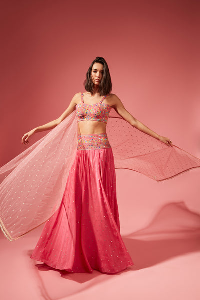 Chamee and Palak Amika Skirt Set indian designer wear online shopping melange singapore