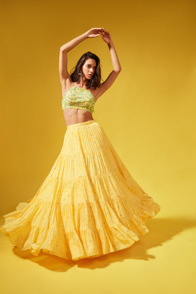 Chamee and Palak Amy Skirt indian designer wear online shopping melange singapore