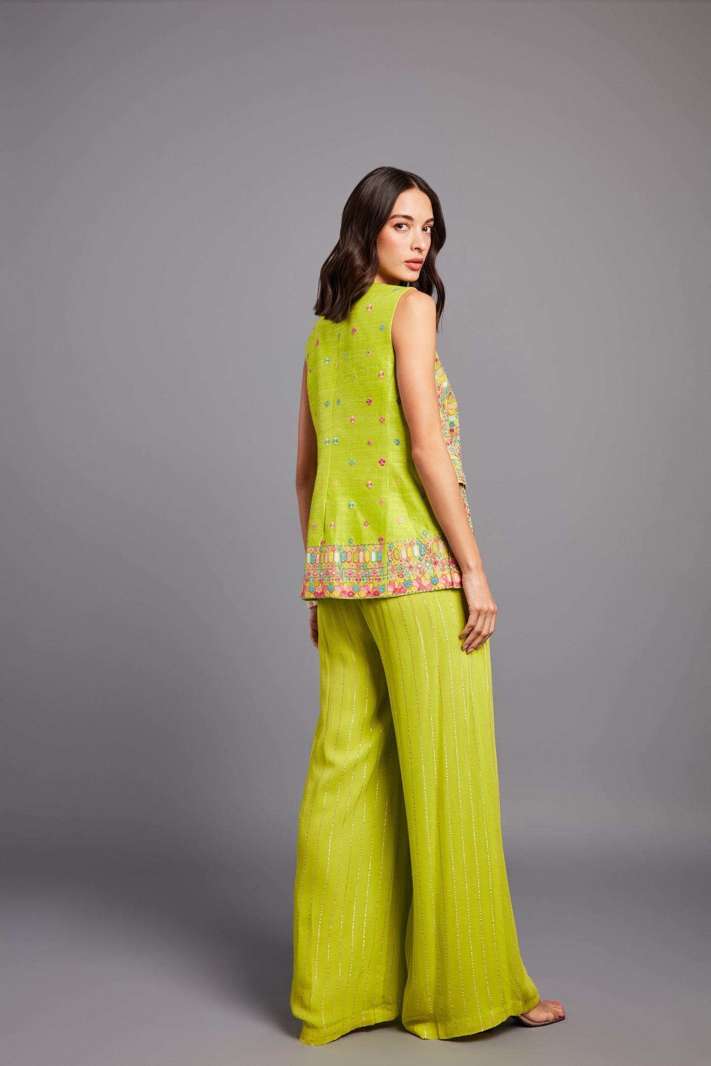 Chamee and Palak Kiyomi Jacket Set indian designer wear online shopping melange singapore