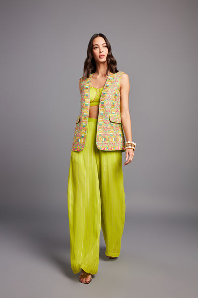 Chamee and Palak Kiyomi Jacket Set indian designer wear online shopping melange singapore