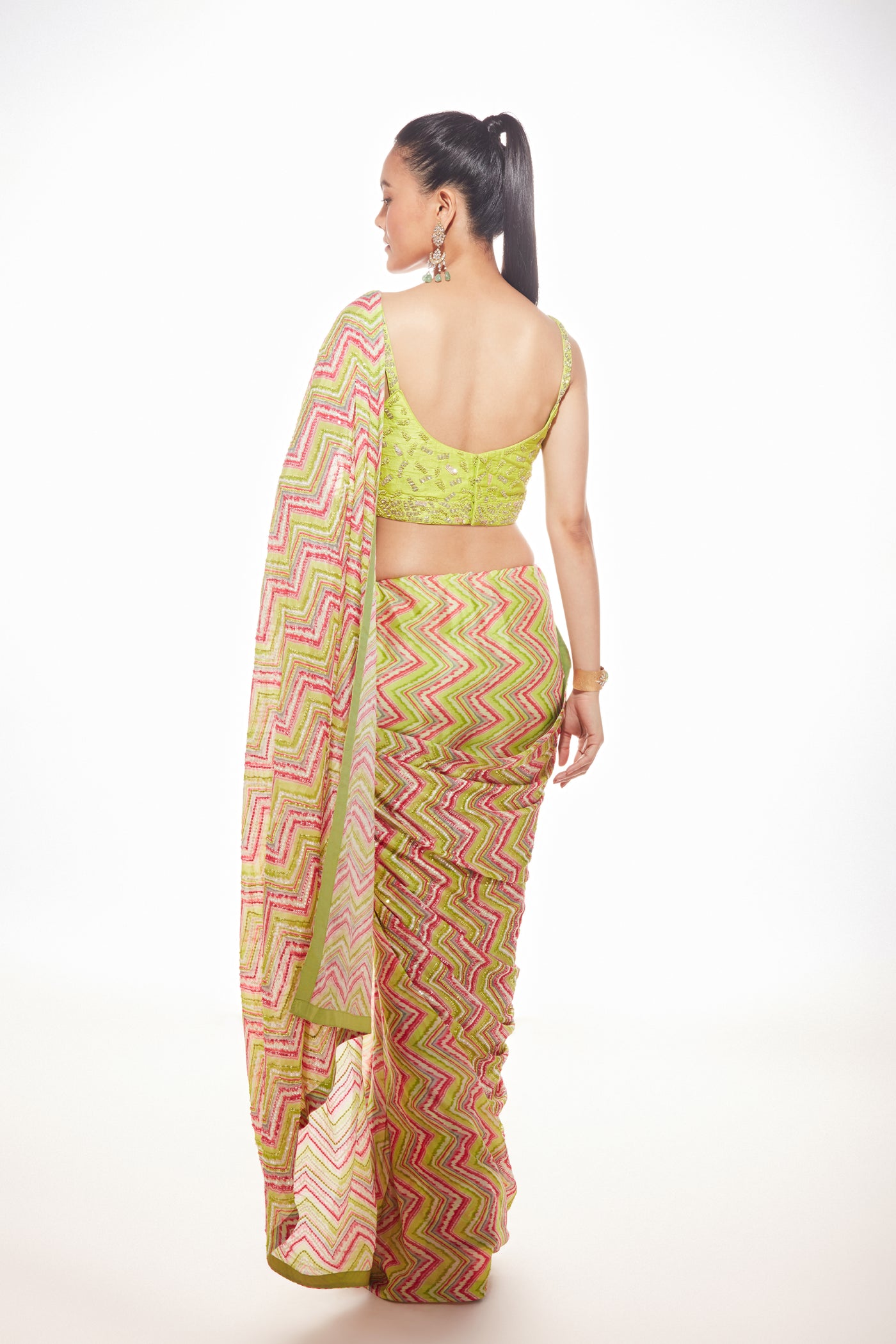 Chamee and Palak Luca Saree indian designer wear online shopping melange singapore