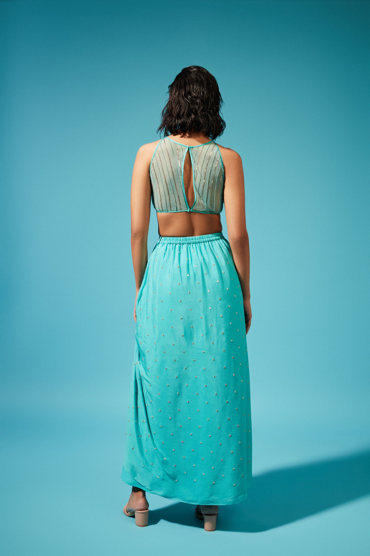 Chamee and Palak Miya Cape Skirt indian designer wear online shopping melange singapore