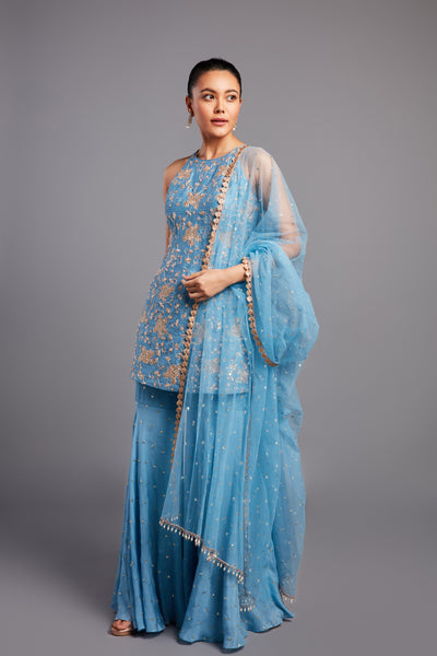 Chamee and Palak Mehek Pallazo indian designer wear online shopping melange singapore