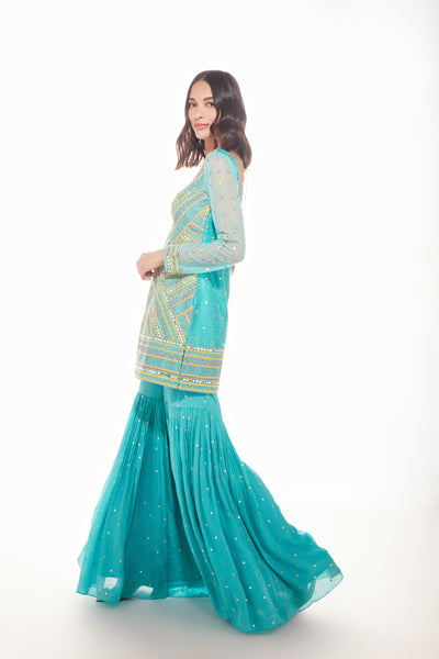 Chamee and Palak Shina Palazzo indian designer wear online shopping melange singapore