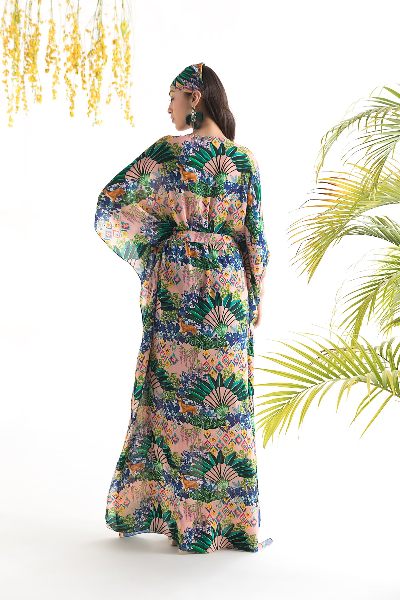 Blush Printed Kaftan