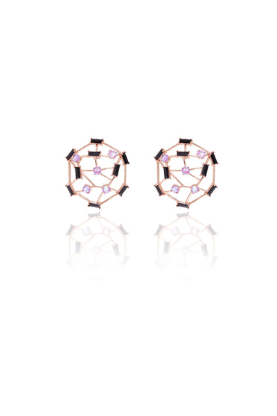 esme Candy Floss Earrings purple fashion imitation jewellery indian designer wear online shopping melange singapore