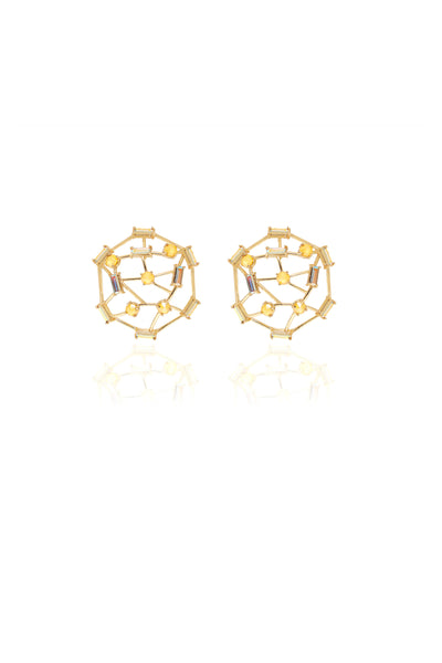 esme Candy Floss Earrings yellow fashion imitation jewellery indian designer wear online shopping melange singapore