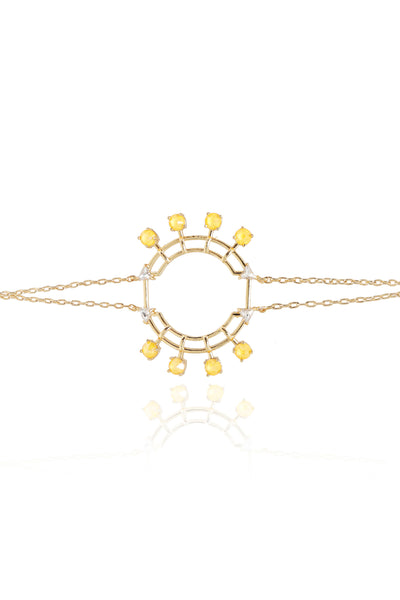 esme Colored Popsicles Bracelet sun yellow fashion imitation jewellery indian designer wear online shopping melange singapore