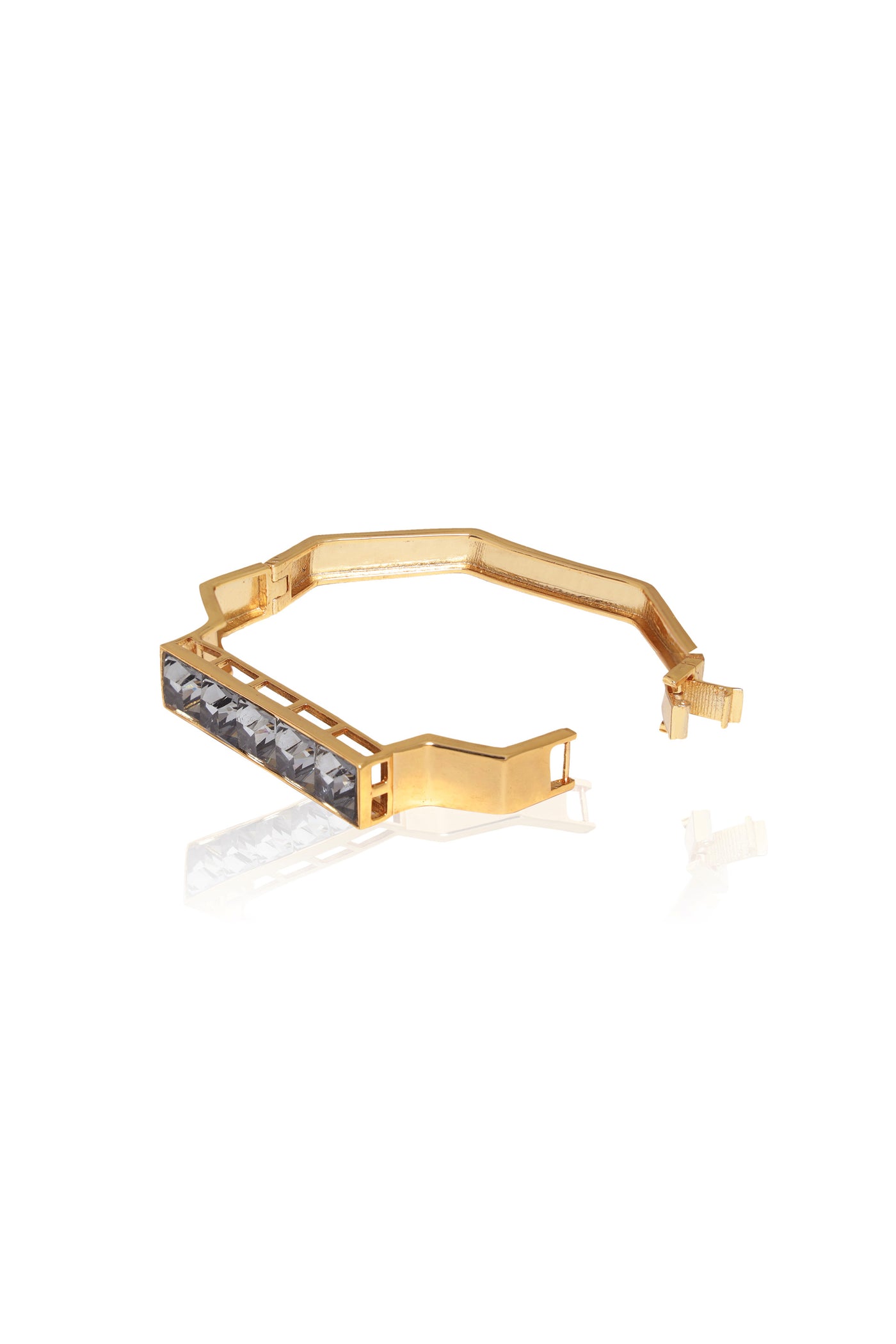 esme golden tan bracelet black on gold fashion imitation jewellery indian designer wear online shopping melange singapore