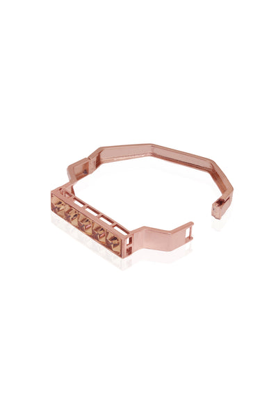 esme Golden Tan Bracelet gold on rose gold fashion imitation jewellery indian designer wear online shopping melange singapore