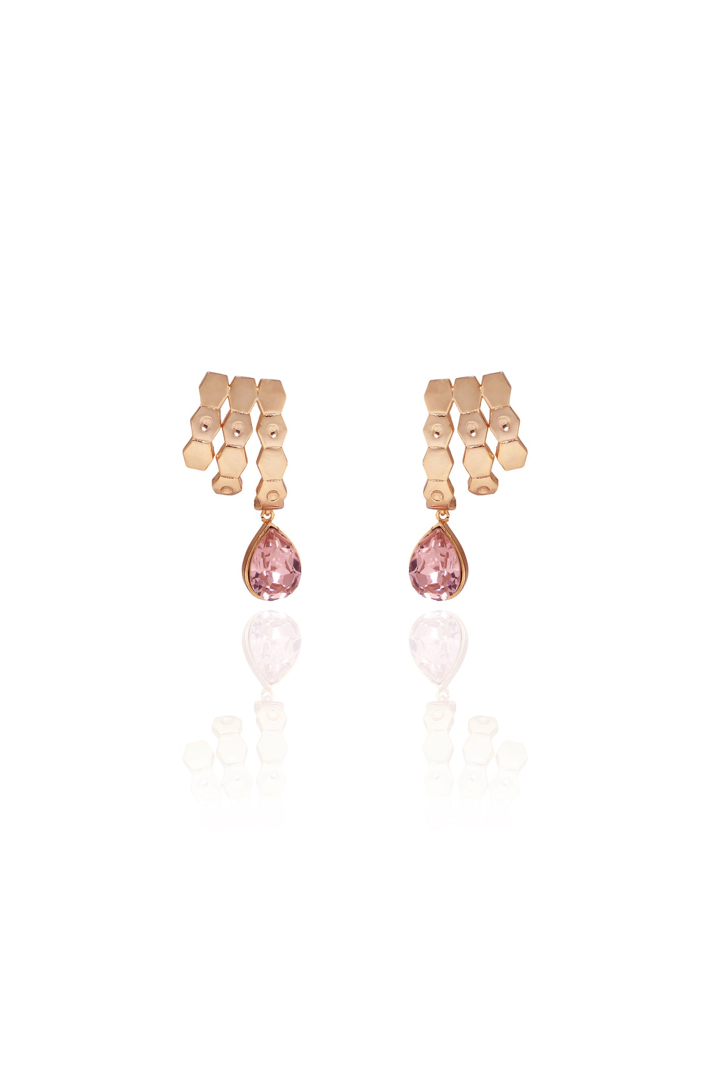 esme Grape Vine Earrings sparkly Champagne  fashion imitation jewellery indian designer wear online shopping melange singapore
