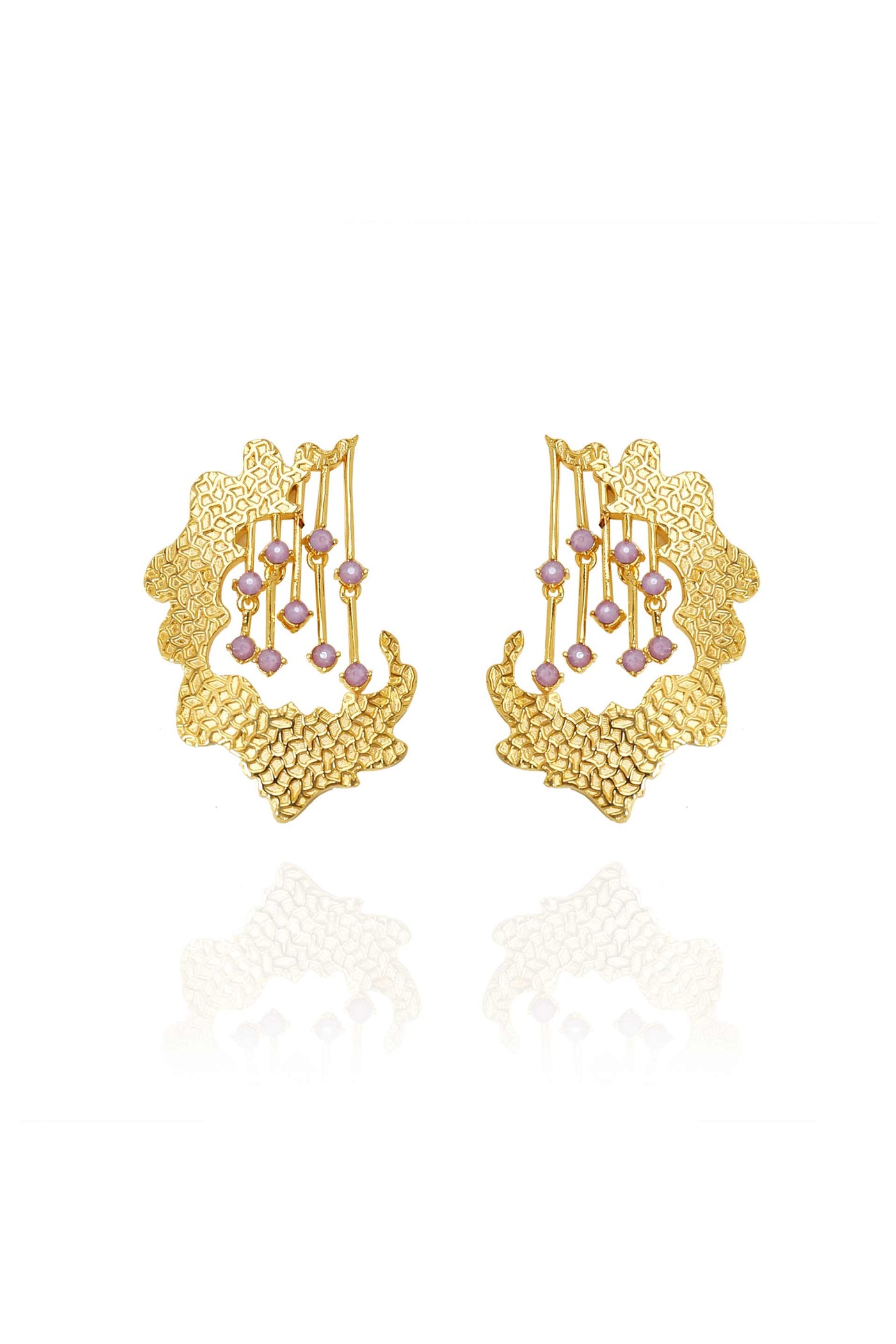 esme adella earrings lylac fashion jewellery indian designer wear online shopping melange singapore