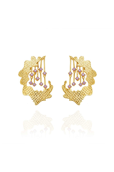 esme adella earrings lylac fashion jewellery indian designer wear online shopping melange singapore