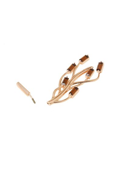 esme ciara earrings brown fashion jewellery indian designer wear online shopping melange singapore