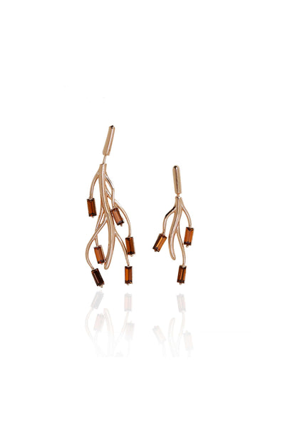 esme ciara earrings brown fashion jewellery indian designer wear online shopping melange singapore