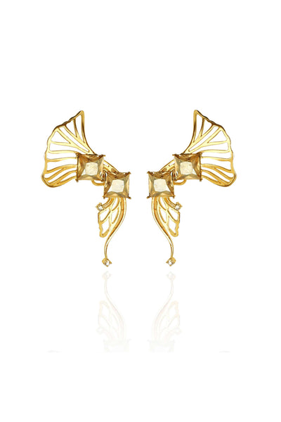 esme laira earrings gold fashion jewellery indian designer wear online shopping melange singapore