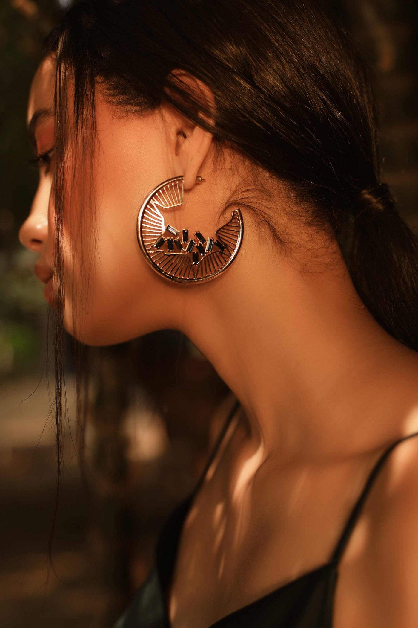 esme lynn earrings blue fashion jewellery indian designer wear online shopping melange singapore