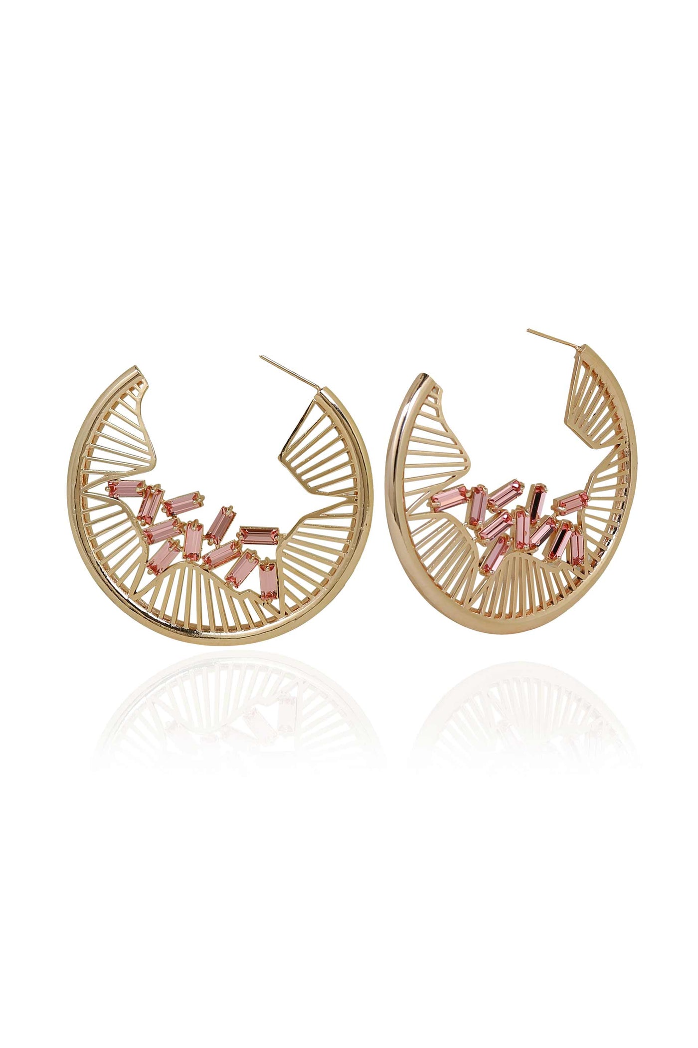esme lynn earrings pink fashion jewellery indian designer wear online shopping melange singapore