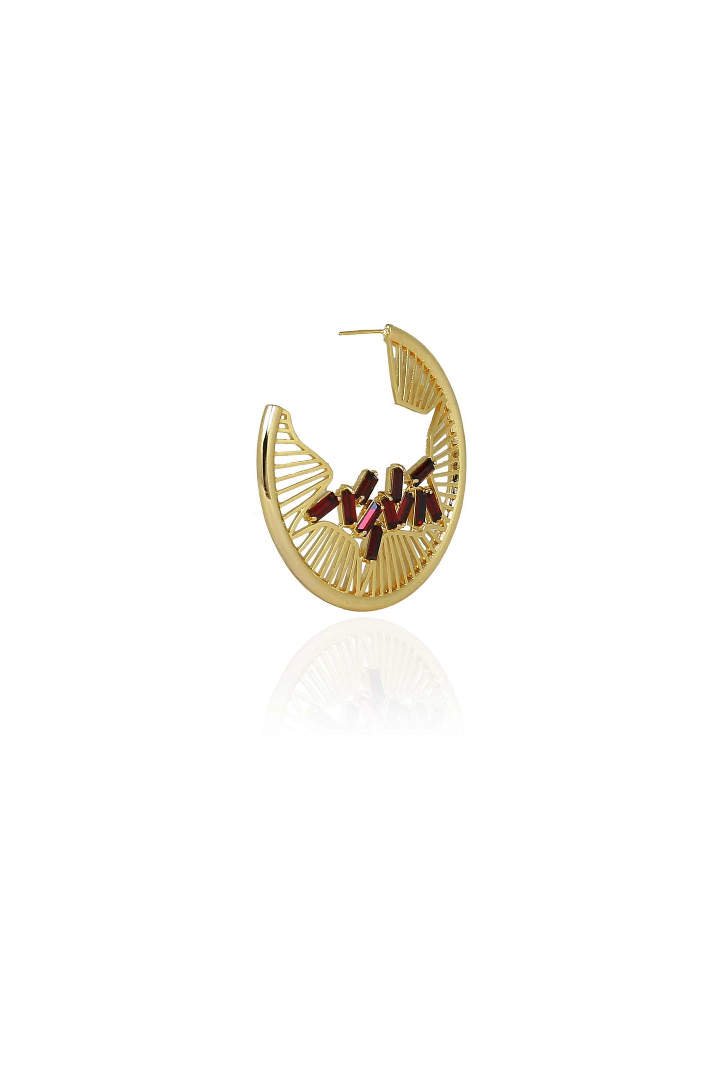 esme lynn earrings red fashion jewellery indian designer wear online shopping melange singapore