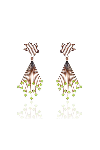 esme marceline earrings green fashion jewellery indian designer wear online shopping melange singapore