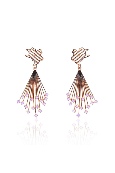 esme marceline earrings lylac fashion jewellery indian designer wear online shopping melange singapore
