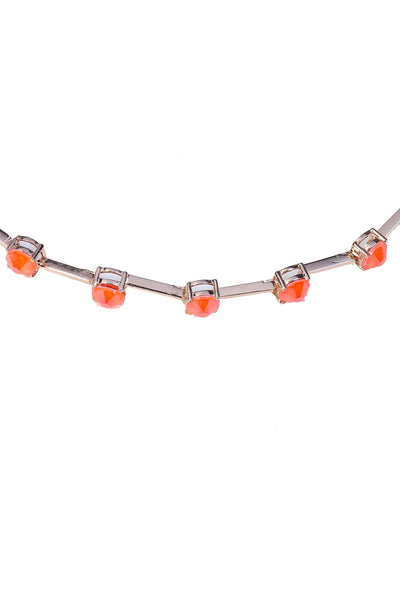 esme maris big choker orange fashion jewellery indian designer wear online shopping melange singapore