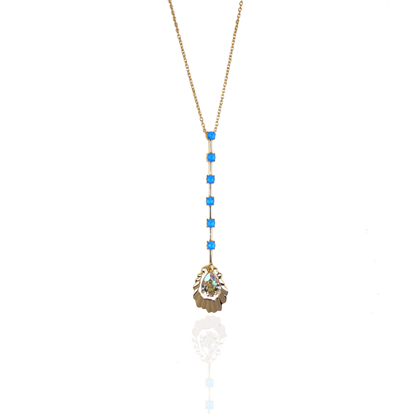 esme rio pendant blue fashion jewellery indian designer wear online shopping melange singapore