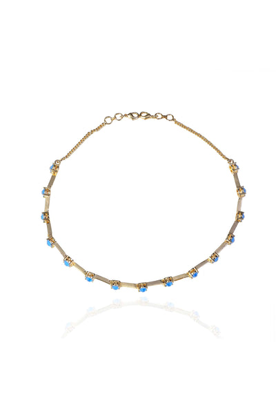 esme tahoe choker blue fashion jewellery indian designer wear online shopping melange singapore