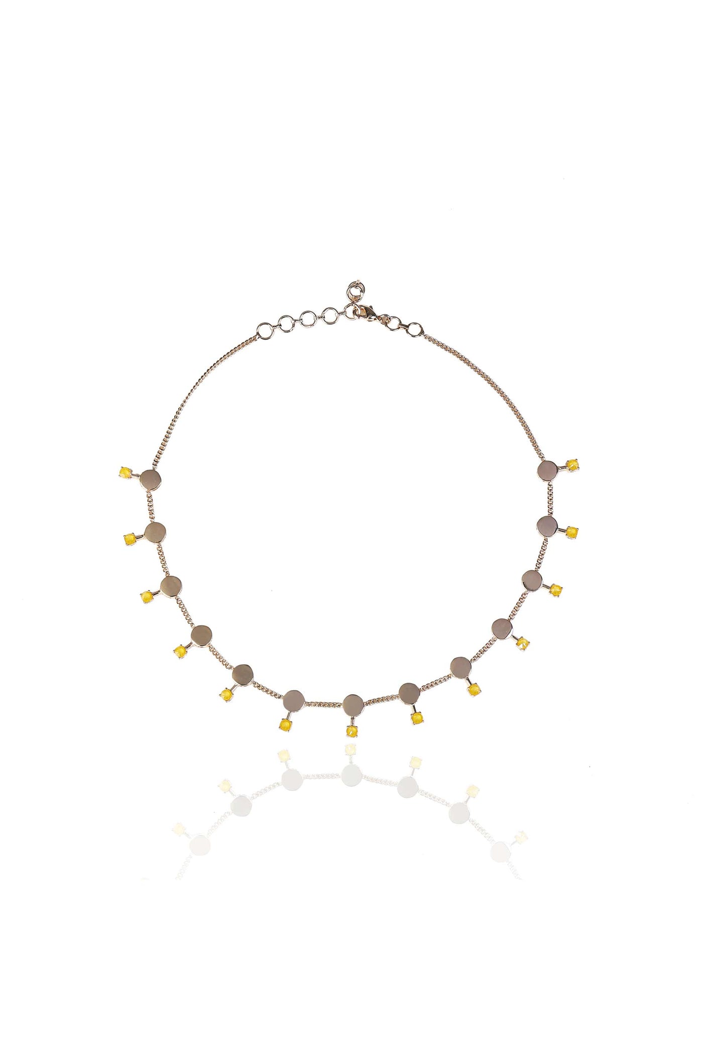 esme tallise choker yellow fashion jewellery indian designer wear online shopping melange singapore