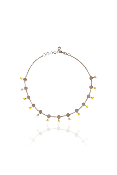 esme tallise choker yellow fashion jewellery indian designer wear online shopping melange singapore