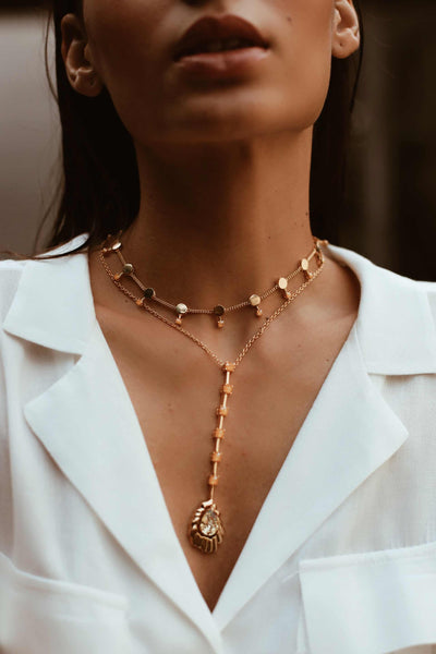 esme tallise choker yellow fashion jewellery indian designer wear online shopping melange singapore