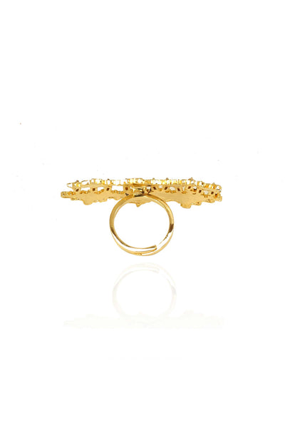 esme wade ring gold fashion jewellery indian designer wear online shopping melange singapore