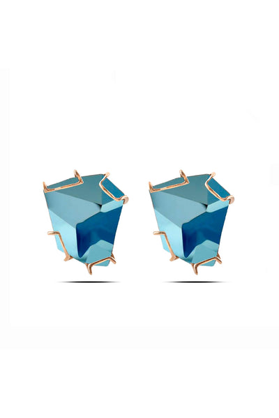 Esme Lumos Earrings blue fashion jewellery online shopping melange singapore indian designer wear