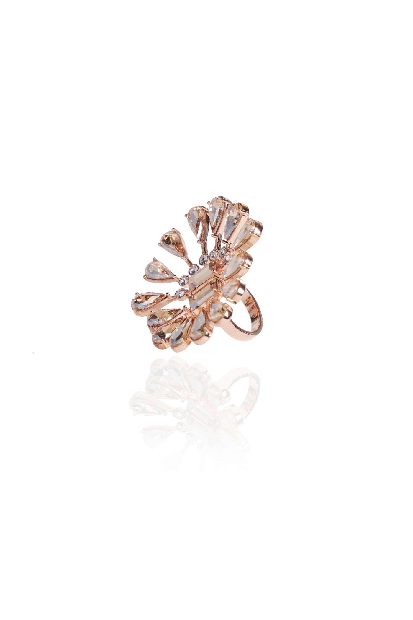 esme ballet ring gold fashion jewellery indian designer wear online shopping melange singapore