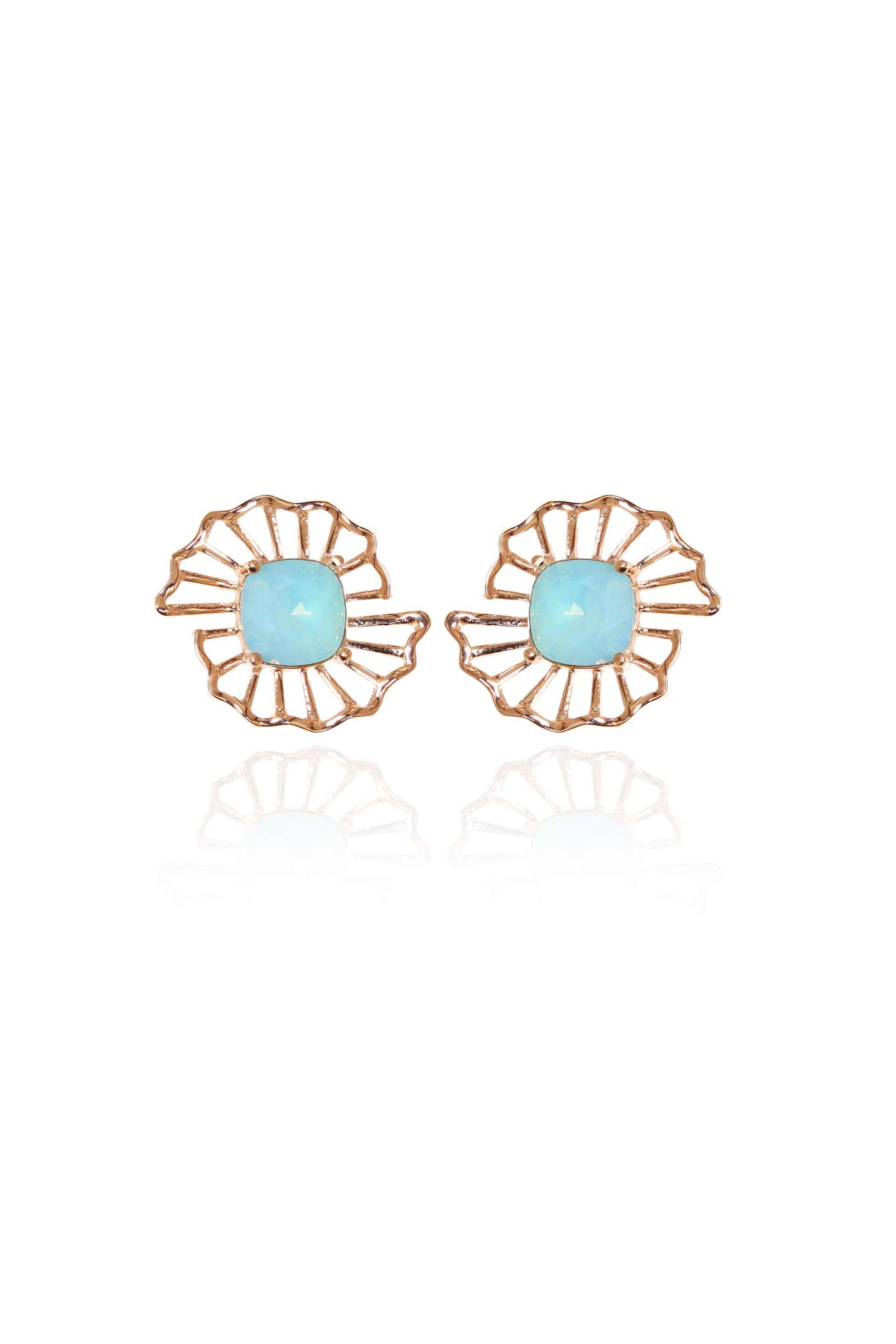 esme barong earrings sea green fashion jewellery indian designer wear online shopping melange singapore