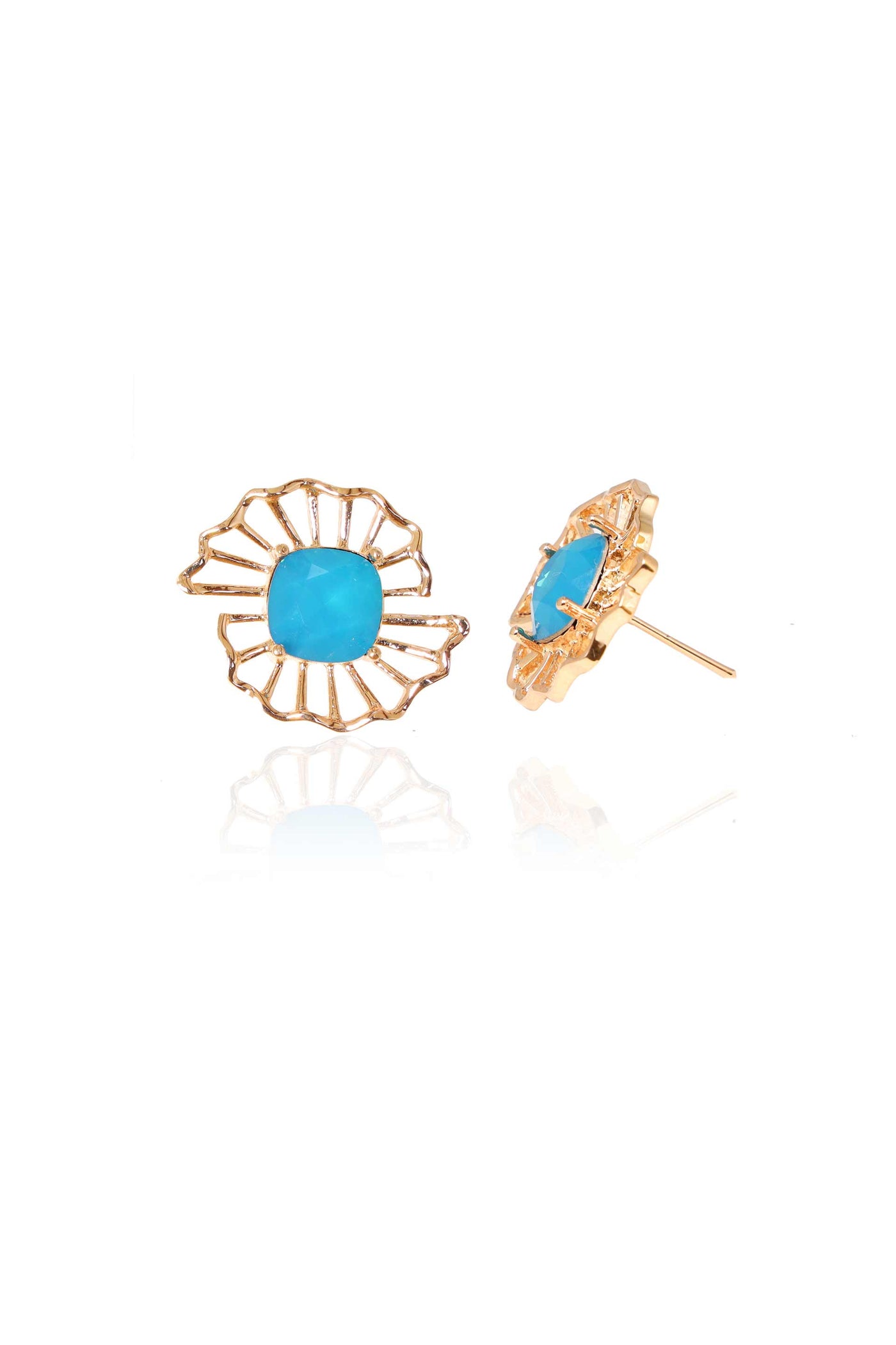 esme barong earrings turquoise fashion jewellery indian designer wear online shopping melange singapore