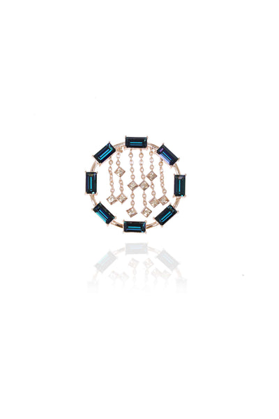 esme fandango earrings blue and purple fashion jewellery indian designer wear online shopping melange singapore