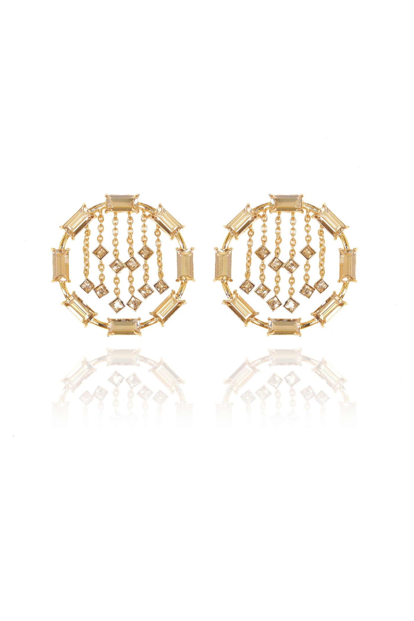 esme fandango earrings gold fashion jewellery indian designer wear online shopping melange singapore