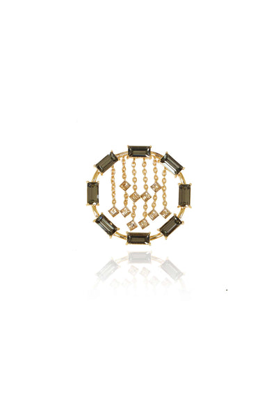 esme fandango earrings grey fashion jewellery indian designer wear online shopping melange singapore