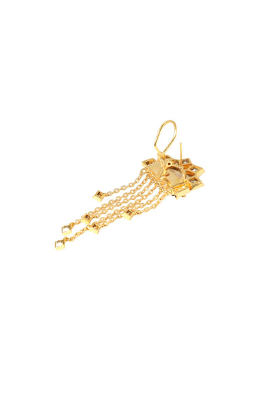 esme flamenco brooch gold and maroon fashion jewellery indian designer wear online shopping melange singapore
