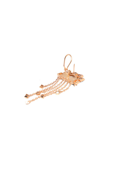esme flamenco brooch metallic grey and maroon fashion jewellery indian designer wear online shopping melange singapore