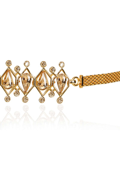 esme lambada choker gold in yellow gold fashion jewellery indian designer wear online shopping melange singapore
